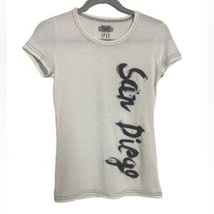 Off-White & Black Brush-mark San Diego T-Shirt‎